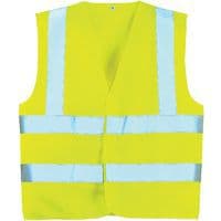 Gilet hi-viz double bande et baudrier - Classe 2 - Coverguard