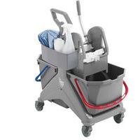 Chariot de lavage Nickita 2x25L et cassette de rangement - TTS