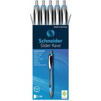 Stylo bille - Slider Rave XB - bleu/noir - 5 pcs - Schneider