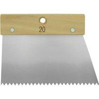 Spatule à colle manche bois dents larges pointues - 20 cm - Mondelin