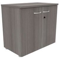 Armoire basse bois 2 portes battantes Buronomic