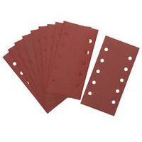 1/2 feuille abrasive velcro 10 perforations - Lot de 10 - Dewalt