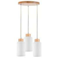 Suspension en bouleau naturel- scandinave 3 têtes-Bosco