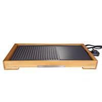 Grill plancha Happy Bambou - 2000 W - Surface de cuisson 51 x 26 cm