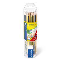 Tube 12 crayons noirs noris HB et 1 gomme - Staedtler