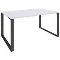 Bureau blanc/pieds carbone Urban