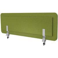 Ecran acoustique vert chartreux + pinces bureau seul