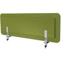 Ecran acoustique vert chartreux + pinces bureau double