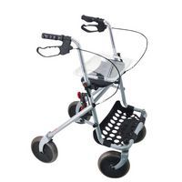 Déambulateur Rollator 4 roues Primo gris et noir