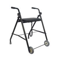 Déambulateur Rollator 2 roues Classic acier noir