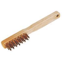 Brosse métallique bougie 3 rangs en acier laitonné - Taliaplast