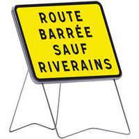 Panneau Route barrée sauf riverains KC1 - Taliaplast