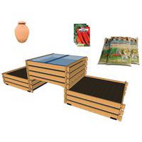 Pack complet : trio potager Carre Serre