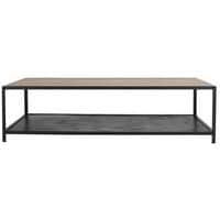 Table basse double plateau