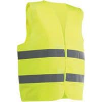 Gilet de signalisation polyester à bandes grises - Singer