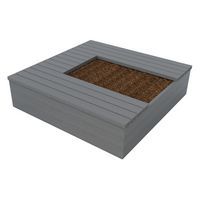 Jardinière Eden 180x180 3 assises  U plastique recyclé Espace Urbain