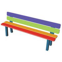 Banc arc en ciel HPDE 1,25 m