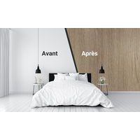 Revêtement adhésif WOOD17 - Bois marron cendré 5 m - Reflectiv