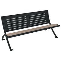 Banc VENISE 1.80 m ajouré assise lames bois/métal - BUTON DESIGN