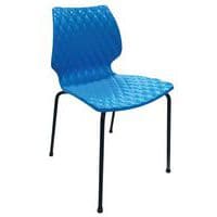 Chaise de restauration d'occasion bleue