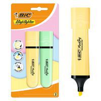 Surligneur plat Bic Marking Pastel Pointe biseautée - Bic