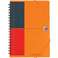 Cahier avec élastique international spirale B5 160p 80g ligné - Oxford