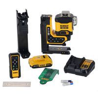 Niveau laser multilignes 3x360° XR 18V 2Ah, faisceaux verts - Dewalt