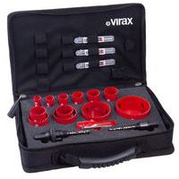 Coffret 12 scies cloches 16-76mm - Virax