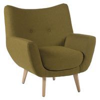 Fauteuil Luzy pieds bois tissu M1 GGI