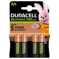 Pile rechargeable 1300mAh AA - Pack de 4 - Duracell