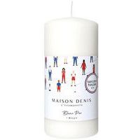 Bougie cylindrique - 145mm - Blanc - Le Chat