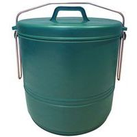 Poubelle compost verte - 16l - Aluminium et plastique