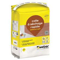 Mortier-colle pour carrelage - Webercol rapid - 5 kg