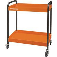 Chariot aluminium à deux plateaux orange 759x432x1 025mm - Bahco