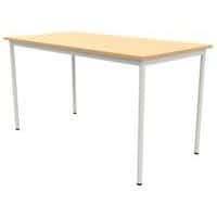 Table 4 pieds droits 180 x 80 cm stratifié ABS