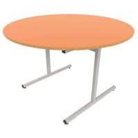 Table dégagement latéral ronde Ø 120 cm stratifié ABS