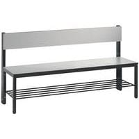 Banc bois avec dossier Basic Plus - avec et sans grille - CP