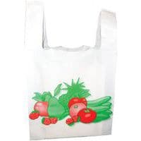 Sac bretelle - Décor : Fruits et légumes 50µ