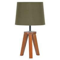 Lampe bois khaki Corep YOGA H33.5 cm