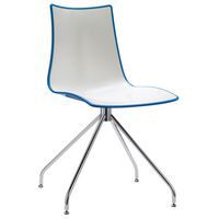 Chaises Zebra bicolore pied pivotant lot de 2 S-CAB