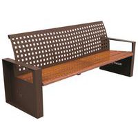 Banc alea en bois et acier - Benito