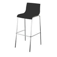 Tabouret haut Harper - Lot de 2 - Pied chromé - Meet By Paperflow