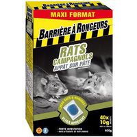 Appât rats campagnols - 400g - Barrière A Rongeurs