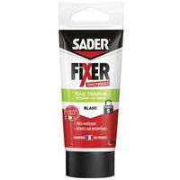 Colle fixer sans percer tous travaux - Blanc -Sader