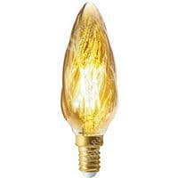 Led flamme torsadée F6 - 4W - E14 dimmable ambrée - Girard Sudron