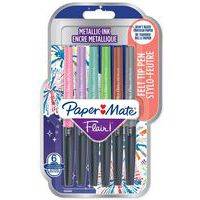 Stylo feutre Paper Mate Flair Metallic assortis lot de 6 - Papermate