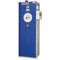 Armoire haute bleue batteries lithium-ion alarme extincteur et prises - Exacta