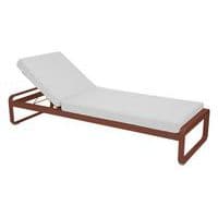 Bain de soleil Bellevie coussin blanc grisé Fermob