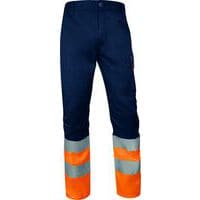 Pantalon haute visibilité Classe 1 - Orange Bleu Marine - Delta Plus