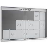 Vitrine d'affichage - Premium TN - Murale - Aluminium - WSM